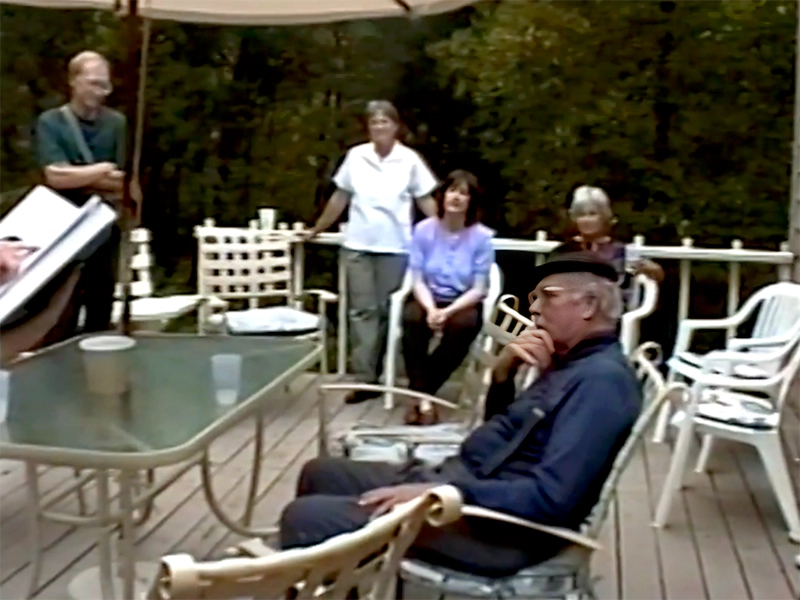 Presenting Richard Lack with a Book of Appreciation