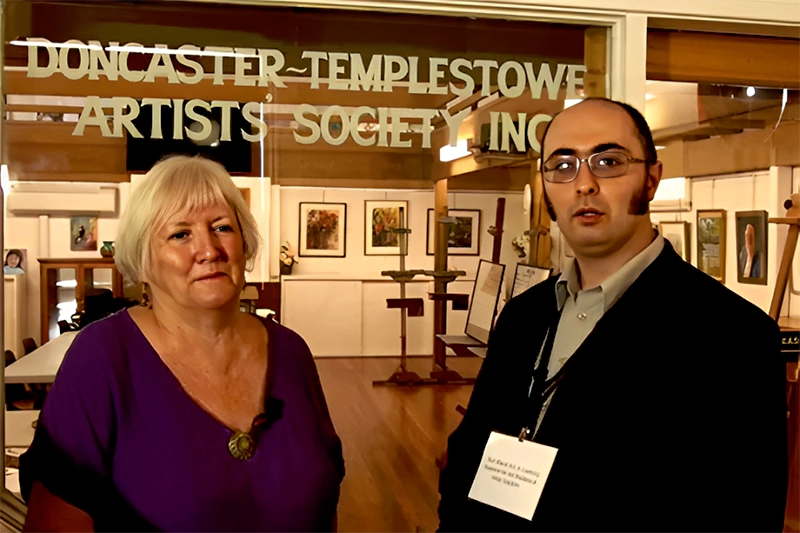 Guided Tour of the Doncaster Templestowe Artists Society with President, Jean Sturrock