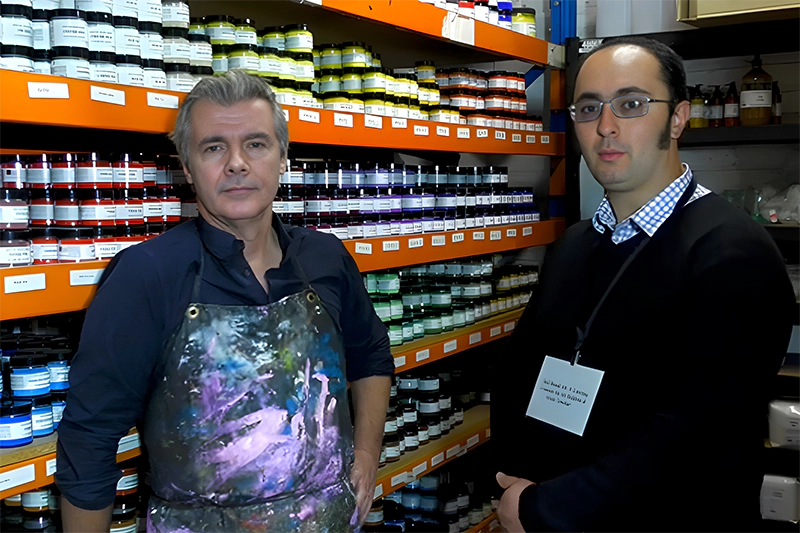 Visit to Langridge Artist Colours with Founder and Master Paintmaker, David Coles