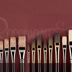 Rosemary & Company Handmade Artists’ Brushes (The Daniel J. Keys Essentials Set)
